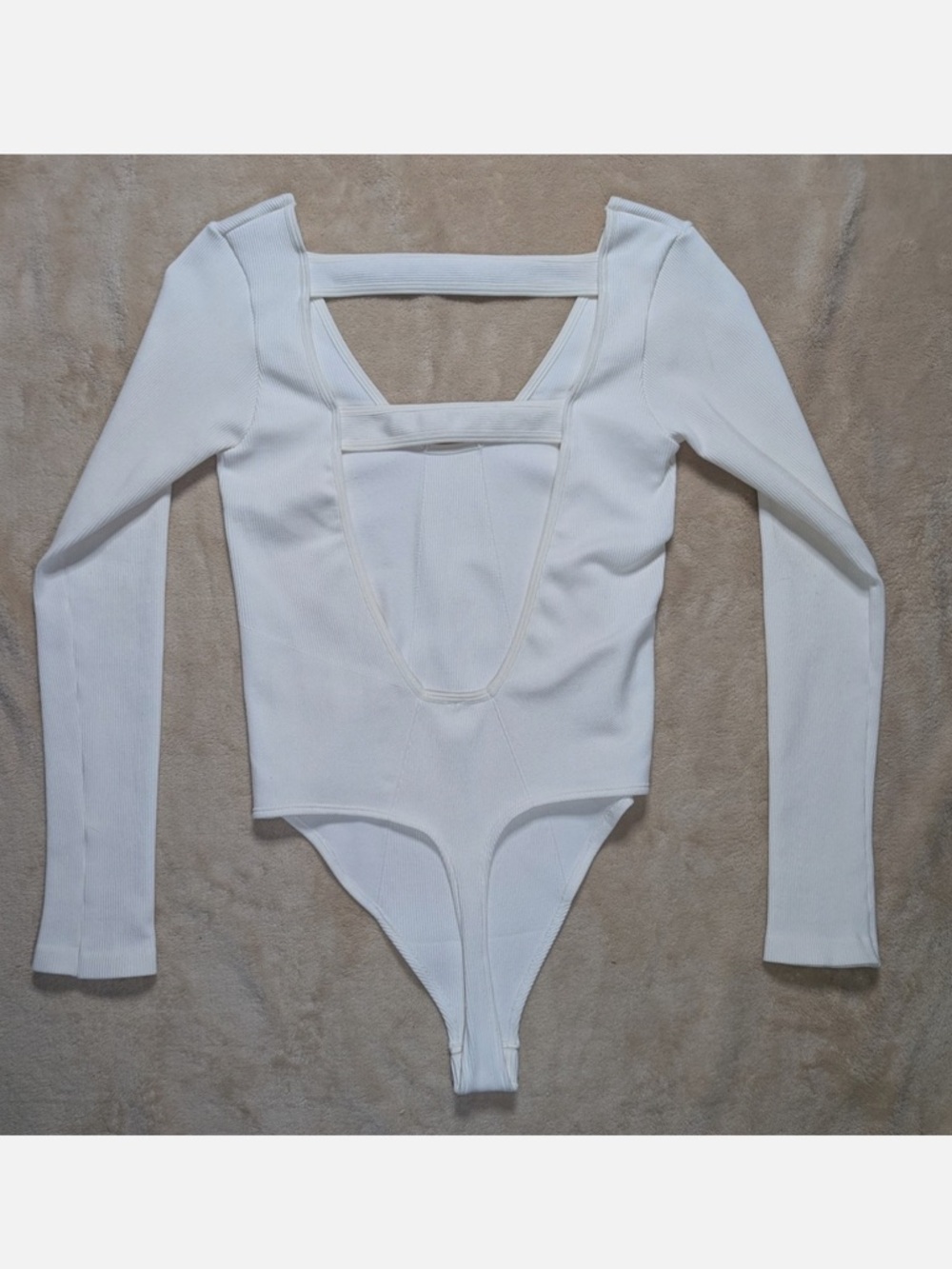 Anthropologie — Long Sleeve Cutout Bodysuit — size L/XL — great used condition
